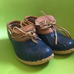 L.L. Bean Boots, Rubber Moc Sz 6 (fits 6.5 or 7)